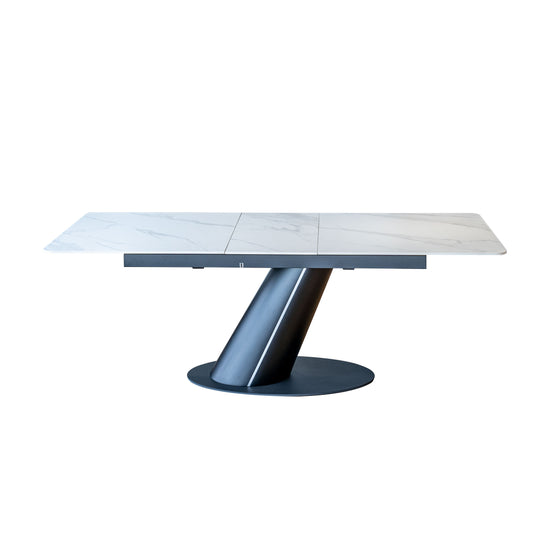 Stylish Ceramic Ext Dining Table 6 Str - 6579B