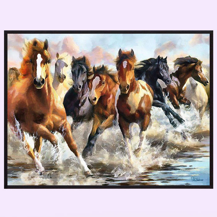 Horse Canvas Painting Art Work