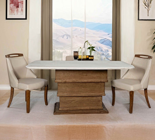 Composite Marble 6 Seater Dining Table