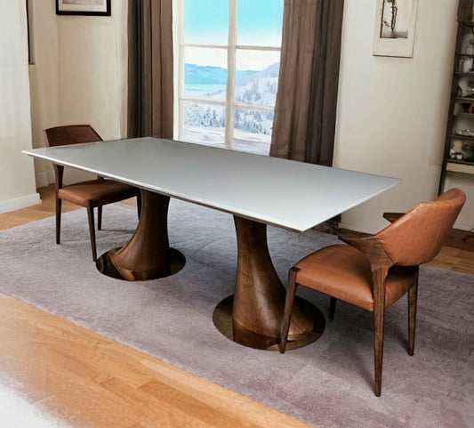 Stylish Base Onyx Top Dining Table 8 Seater - TWF320