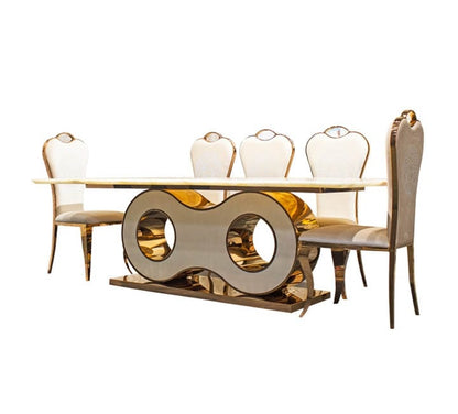 Onyx Top Dining Table 8 Seater - 008