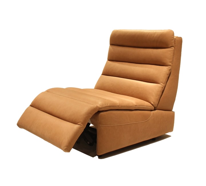 Full Leather Power Recliner Armless 1 Seater