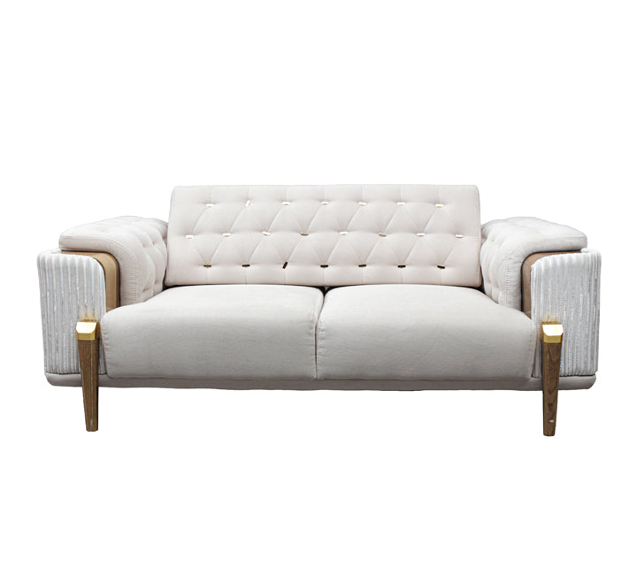 Idol Premium Fabric Sofa 2 Seater White