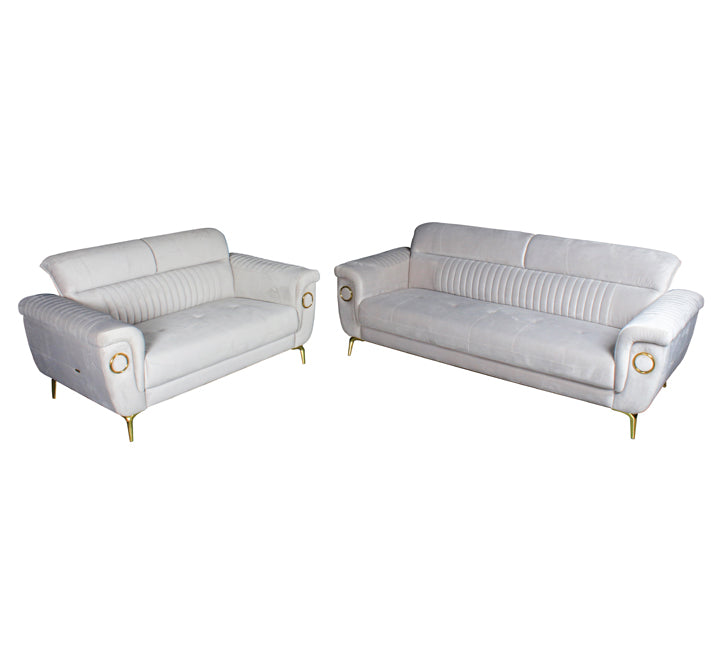 Istanbul Fabric Sofa Set Light Grey