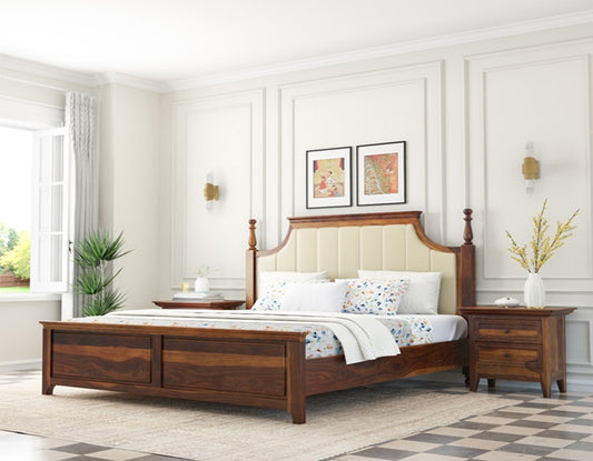 Monarch Sheesham Wood Queen Size Bed