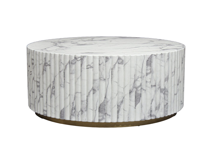 Stylish Design Marble Coffee Table White (Set of 2) - C2170