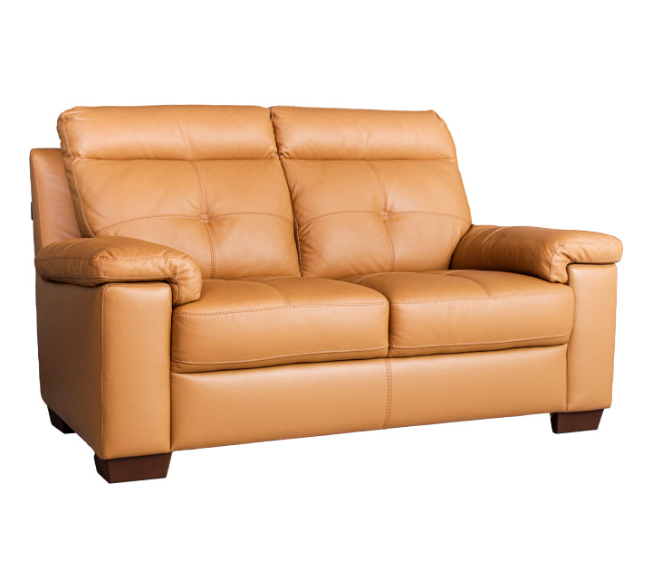 Leather Premium Sofa 2 Seater Mustard