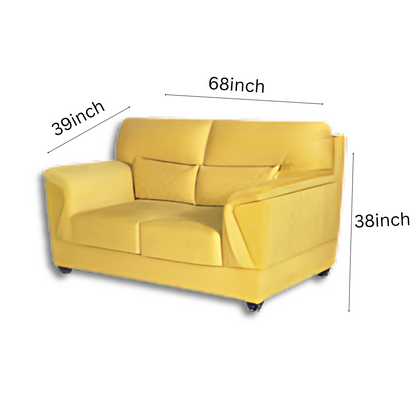 Canvas Fabric Sofa 3+2 Yellow