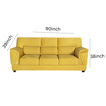 Canvas Fabric Sofa 3+2 Yellow