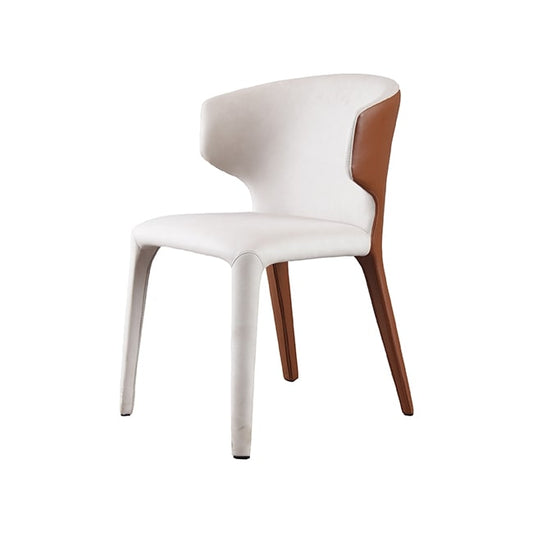 Leatherette Upholstered Dining Chair Tan