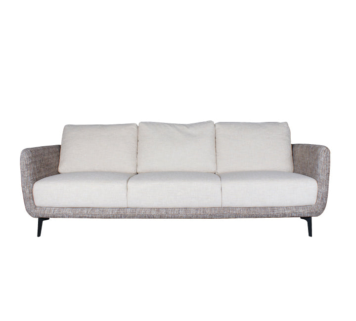 Paxton Fabric Sofa 3 Seater Light Grey