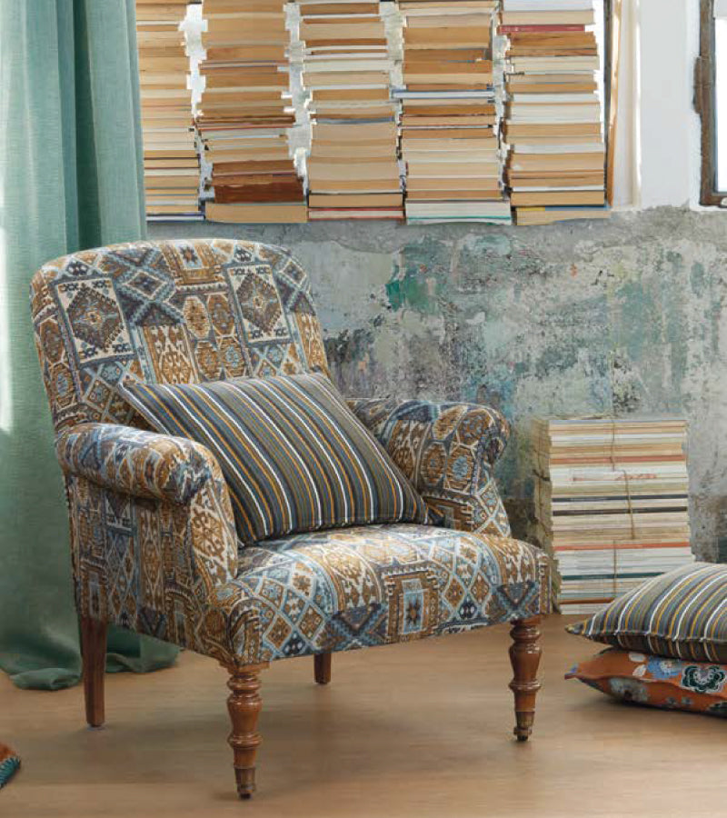 Jaquard Sea Green Earthy Upholstery Fabric