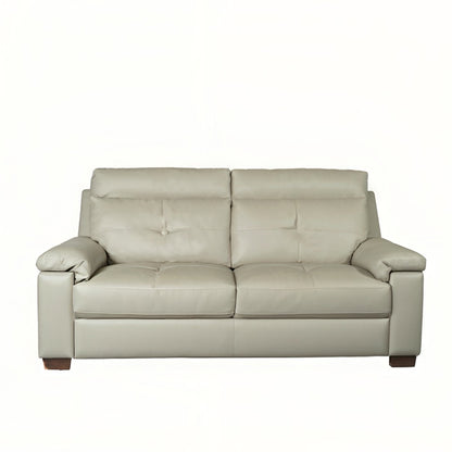 Phoenix V2 Half Leather Sofa 3 Seater Beige